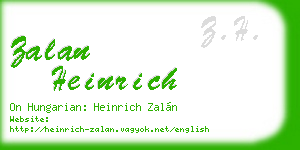 zalan heinrich business card